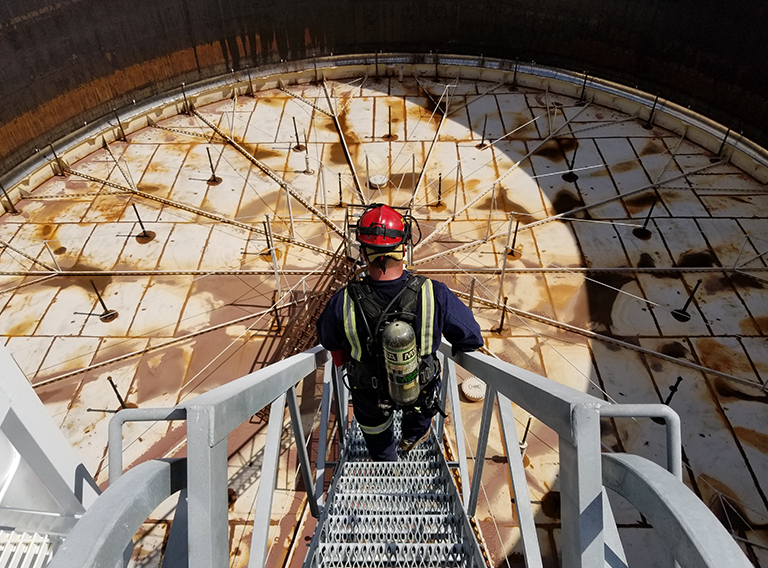 SET Environmental worker practicing safety solutions