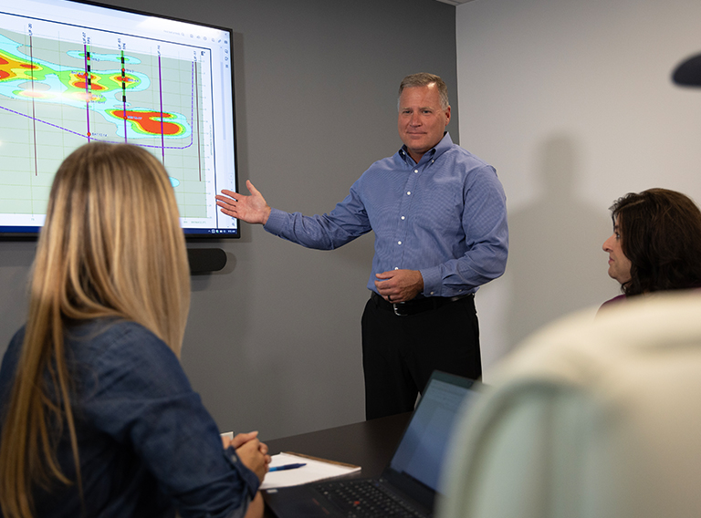 presenting at a meeting